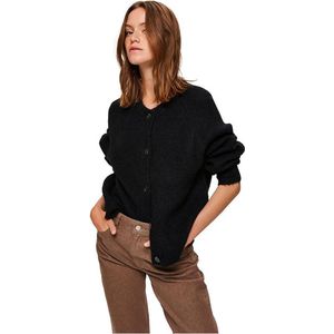Selected Femme Lulu Ls Knit Short Cardigan Truien & vesten - Zwart