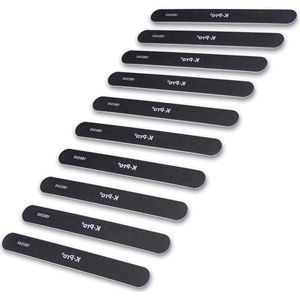 Professionele zandbladnagelvijl set 180-240 recht - 10 stuks zwart