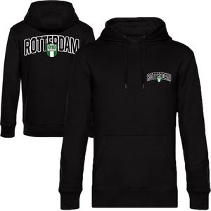 010 CASUALS ROTTERDAM HOODIE ARCH & SHIELD (backprint) black