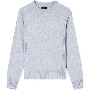 Armani Exchange - Disco Dust - Pullover - Grijs - Ronde Hals - Lange Mouwen - Metallic Effect