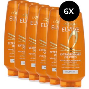 L'Oréal Elvive Extraordinary Oil Coco Weightless Nourishing Conditioner - 6 x 300 ml