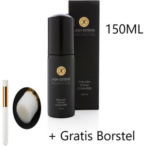 Lash Extend - Eyelash Foam + Gratis Borstel - 150ML - Wimper Foam - Wimper shampoo -