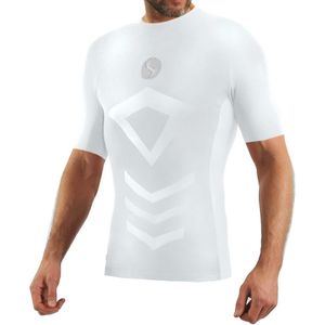 Sportonderhemd heren korte mouwen thermisch compressieshirt voor optimale temperatuurregulatie