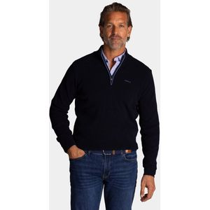 NZA - Half Zip Knit - Blauwe Trui - Regular Fit - Lange Mouwen