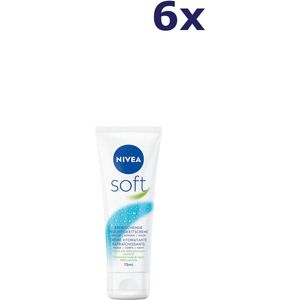 6x Nivea Crème Soft 75ml Tube