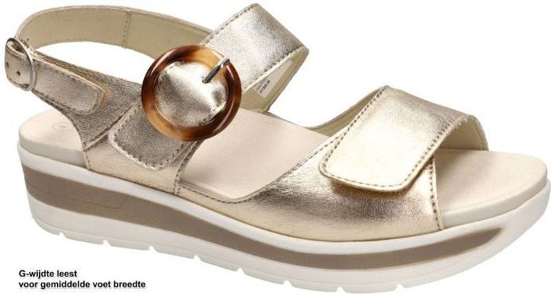 Solidus - Greta - Sandalen - Goud - Leer