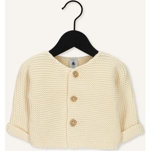 Petit Bateau Gebreide uniseks babycardigan in ribbelsteek Unisex Vest - Maat 56