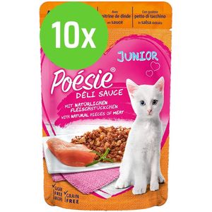 10x Vitakraft Poésie Déli Sauce kalkoen Junior 85g