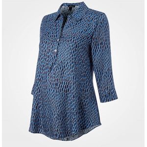 ALICIA MATERNITY SHIRT BLUE DOT TP204/BDP