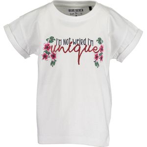 Blue Seven Meisjes T-shirt - Wit - Maat 116