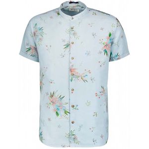 NO-EXCESS Overhemd Shirt Short Sleeve Allover Printed 24460430 134 Sky Mannen Maat - 3XL