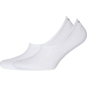 Tommy Hilfiger Footie Socks (2-pack) - heren sneaker sokken katoen - onzichtbaar - wit - Maat: 39-42