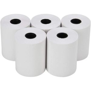 5 Rollen Thermische Papierrollen | Kindervriendelijk, Zonder Inkt | Afdrukbare Stickers voor Handwerk, Decoratie & Leerplezier