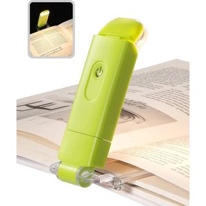 Leeslamp cliplamp voor in bed lezen - oplaadbaar - 2 helderheidsinstellingen - 2 warme kleuren - oogbescherming - cadeau voor lezers - kinderen .