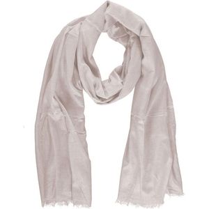 Sarlini lange Dames sjaal met subtiele zilver glanslook | Ecru Kit