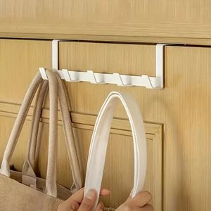 Narimano® Over de deur 5 haken organizer rek: Modern, Eenvoudige installatie, Geschikt voor badkamer, keuken en jassenopslag