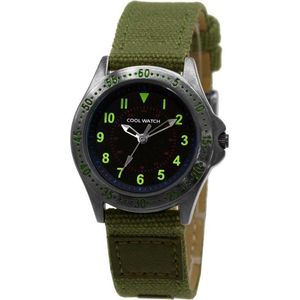 Coolwatch CW.255 - Horloge - Canvas - Groen - 32 mm