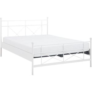 Beter Bed Bed Milano met lattenbodems en Silver Pocket deluxe Foam matras - 140 x 210 cm - wit