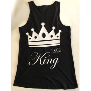 Heren Tanktop King zwart S