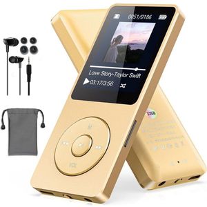 CRLYN® MP3 Speler Bluetooth - FM-Radio - Goud