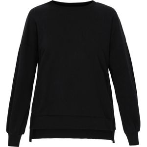 usha - BLUE LABEL - Sweatshirt - Zwart - Losse Pasvorm - Lange Mouw