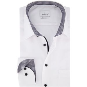 Eterna - Overhemd - Wit - Comfort Fit - Met Borstzak
