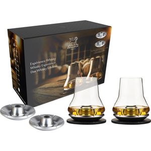 Peugeot Experience Geschenkset Whisky - 2 Whiskyglazen En Koelbasis