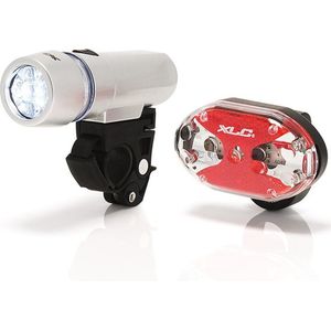 XLC Triton & Thebe fietsverlichting - Voordeelset - LED - Batterijen