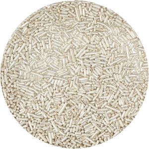 BrandNewCake® Sugar Strands Metallic Zilver 10kg - Sprinkels - Strooisels - Eetbare Taartdecoratie