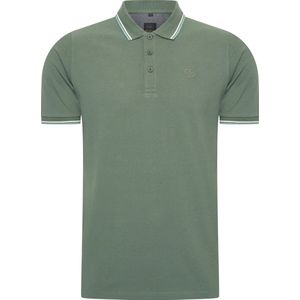 Mario Russo Polo shirt Edward - Polo Shirt Heren - Poloshirts heren - Katoen - 3XL - Eend Groen
