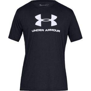 Under Armour Sportstyle Logo Tee 1329590-001 , Mannen, Zwart, T-shirt maat: S