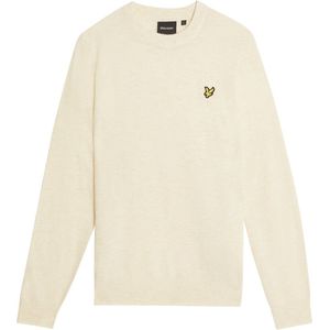 Lyle & Scott - Lamswol Blend - Ronde Hals Trui - Wit