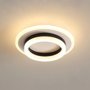 Delaveek-Ronde Moderne LED Plafondlamp- 24W- Warm 3000K - Dia 20CM-Acryl- Geschikt voor Slaapkamer, Keuken, Woonkamer
