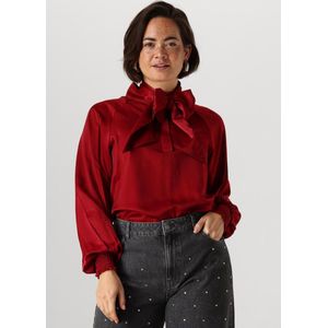 My Essential Wardrobe Estellemw Scarf Blouse Dames - Jurken - Rood - Maat XS