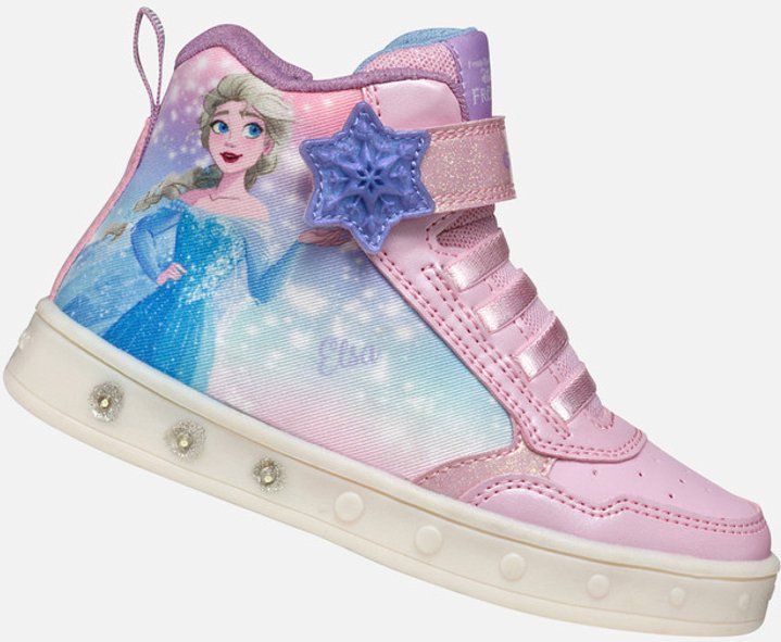 Schoenen - Roze/Lichtblauw - Glitters - Klittenbandsluiting