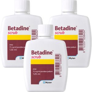 Betadine Scrub - 3 x 120 ml