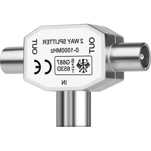 Kabel TV Antenneaansluiting - Twee Stekkers Voor Eén Aansluiting .
