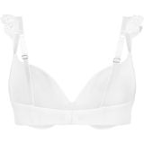 Hunkemöller - Posie - Voorgevormde Maximizer Beugel Bh - Wit - Maat A70