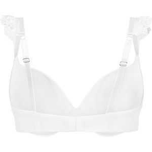 Hunkemöller - Posie - Voorgevormde Maximizer Beugel Bh - Wit - Maat A70