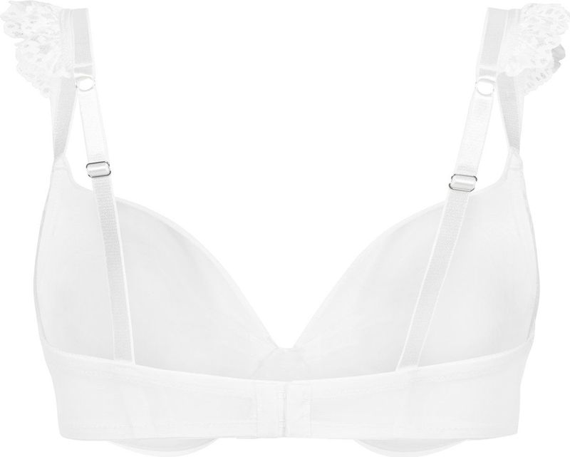 Hunkemöller - Posie - Voorgevormde Maximizer Beugel Bh - Wit - Maat A70