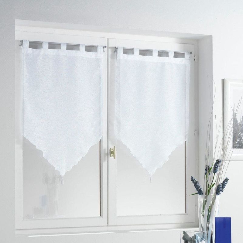 Vitrages - Transparant - Polyester - 140x250 cm