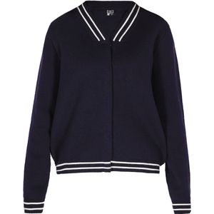 DreiMaster - Maritim - Gebreid Vest - Marine / Wit