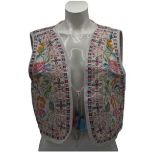 Gilet Multicolor Wit