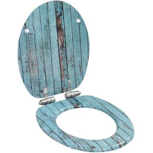 vidaXL Toiletbril - Toiletbrillen - Soft-close Toiletbril - Soft-close Toiletbrillen - Toiletbrillen 2 st met soft-close deksels MDF houtontwerp