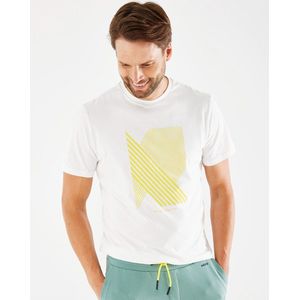 Crewneck T-shirt Mannen - Off White - Maat L