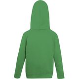 Fruit of the Loom Kids hoodie - Maat 140 (9-11) - Kleur Kelly Green