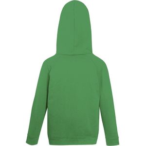 Fruit of the Loom Kids hoodie - Maat 140 (9-11) - Kleur Kelly Green