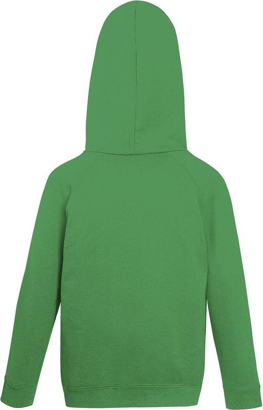 Fruit of the Loom Kids hoodie - Maat 140 (9-11) - Kleur Kelly Green