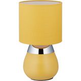 Relaxdays nachtkastlamp touch - schemerlamp geel - tafellamp - E14 - tafelverlichting