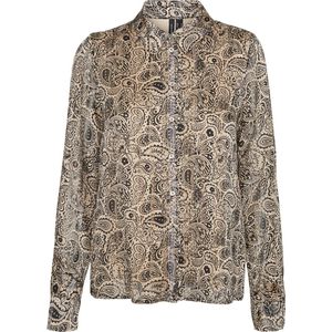 VERO MODA VMEVI L/S SHIRT WVN BTQ Dames Blouse - Maat S